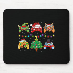 Santa Elf Gaming Controllers Snowman Boys Kids  Mouse Mat