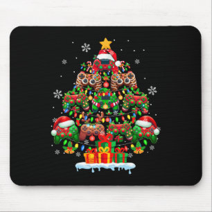 Santa Elf Reindeer Game Controllers Colourful Xmas Mouse Mat