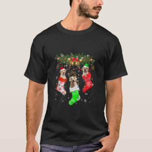 Santa ELF Reindeer Labrador Retriever In Christmas T-Shirt