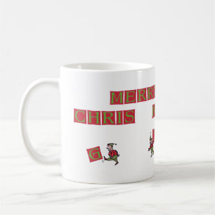 Santa Elves Typo right hand coffee mug