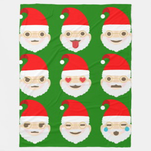 santa emoji emoticons blanket