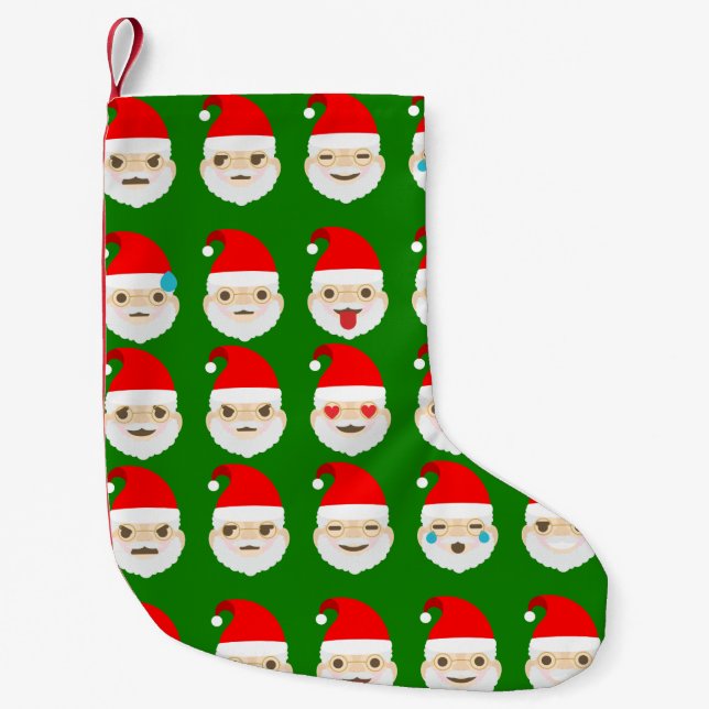santa emoji emoticons stocking (Front)
