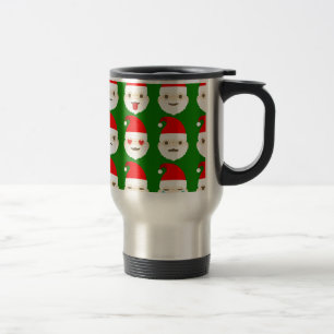 santa emoji emoticons travel mug