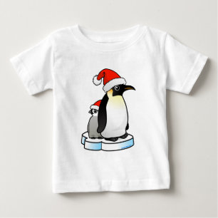 Santa Emperor Penguin Baby T-Shirt