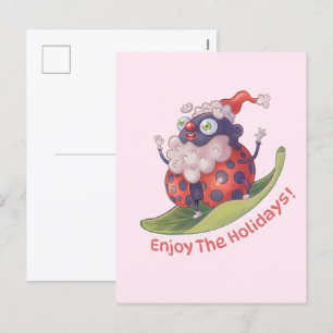 Santa Enjoy The Holidays Holiday Postcard