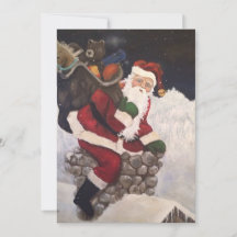Santa Entering Chimney
