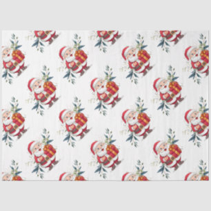 Santa & Eucalyptus Christmas Tissue Paper