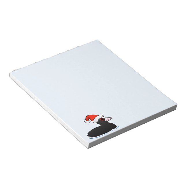 Santa Eurasian Coot Notepad (Angled)