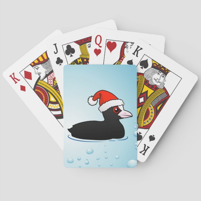 Santa Eurasian Coot Playing Cards (Back)