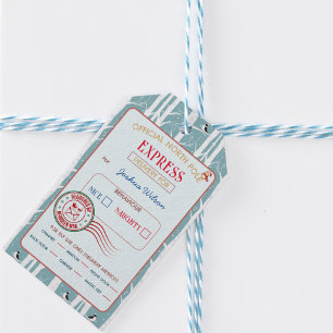 Santa Express Delivery Winter Woodland Christmas Gift Tags