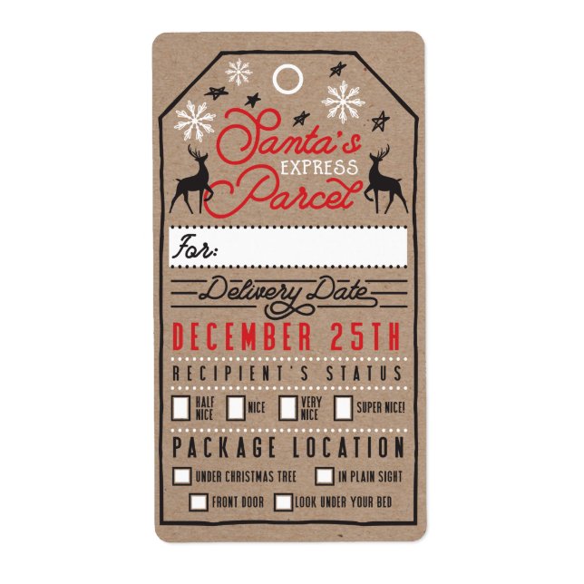 Santa Express Parcel Delivery | Santa Certified (Front)