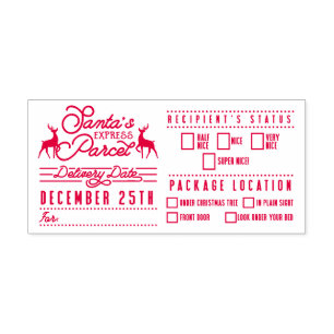 Santa Express Parcel Delivery   Santa Certified Self-inking Stamp