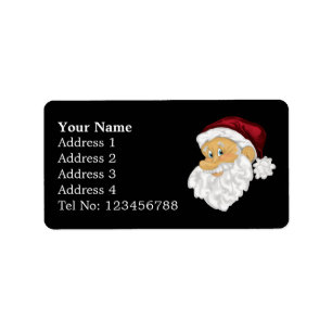 Santa Face Address labels (M)
