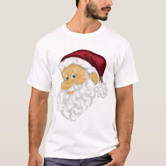 Santa face Christmas holiday t-shirt