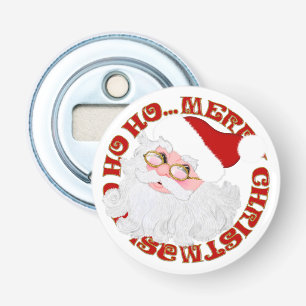 Santa Face Circle-Round Bottle Opener