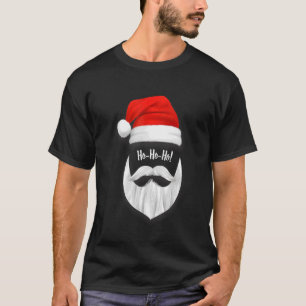 Santa Face Ho Ho Ho Cute for Men Women Kids Xmas T-Shirt