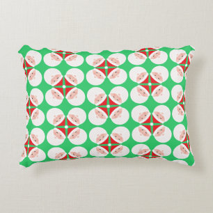 Santa Face Pattern Decorative Cushion