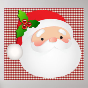 Santa Face Poster
