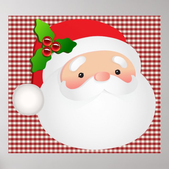 Santa Face Poster (Front)