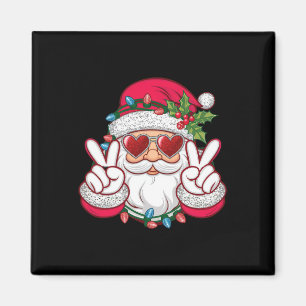 Santa Face Retro Sungles Christmas Xmas Men Women Magnet