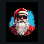 Santa Face Retro Sungles Christmas Xmas Men Women  Poster<br><div class="desc">Santa Face Retro Sungles Christmas Xmas Men Women</div>