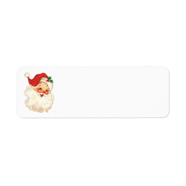 santa face vintage address labels (Front)