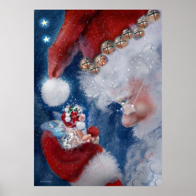Santa & Faery Holiday Poster (Front)