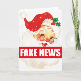 Santa Fake News Christmas Greetings Card