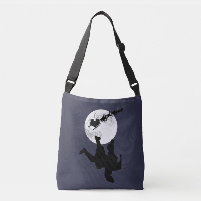 Santa Fallin' Full Moon Crossbody Bag (Front)