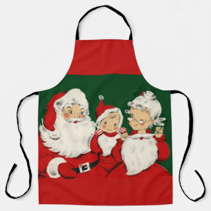 Santa Family Christmas Apron