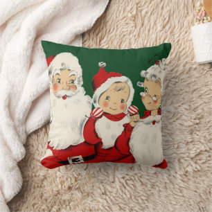 Santa Family Christmas Cushion