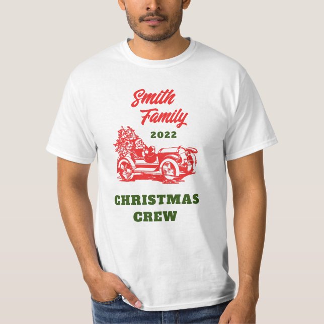 Santa Family Christmas T-Shirt (Front)