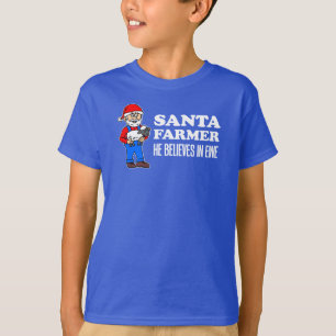 Santa Farmer Believes In Ewe Pun T-Shirt