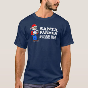 Santa Farmer Believes In Ewe Pun T-Shirt