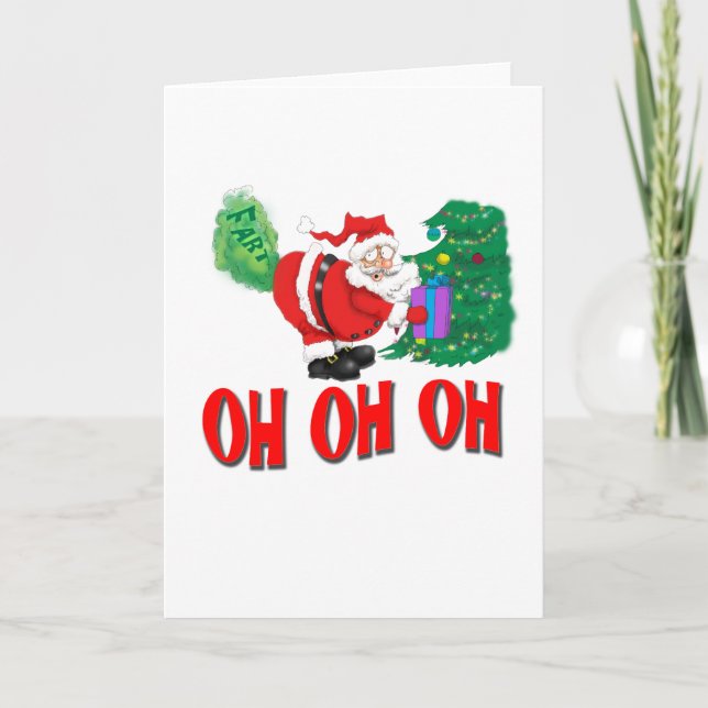 santa farted holiday card (Front)