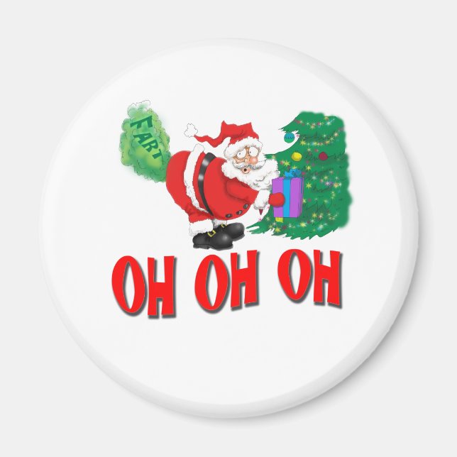santa farted magnet (Front)