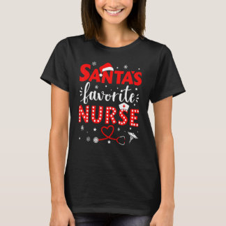 Santa favorite nurse for christmas in hospital 2 T-Shirt