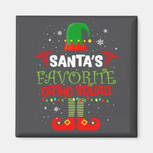 Santa Favorite Ortho Squad Elf Orthodontist Christ Magnet