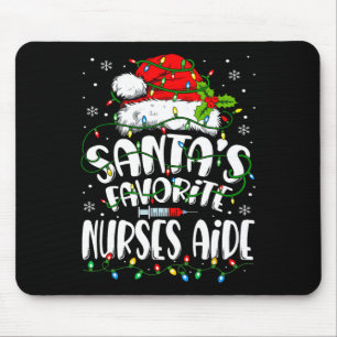 Santa Favourite Nurses Aide Christmas Nursing Ista Mouse Mat