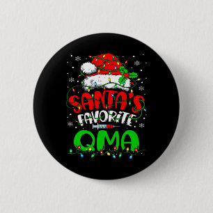 Santa Favourite Qma Christmas Qualified Medical Ai 6 Cm Round Badge