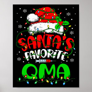 Santa Favourite Qma Christmas Qualified Medical Ai Poster