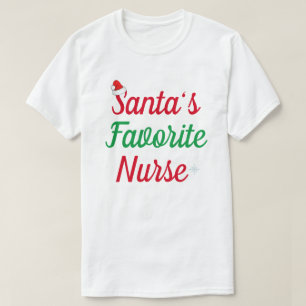 Santa Favourites Nurse Christmas Nurse Student Gif T-Shirt