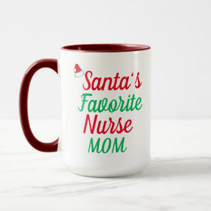 Santa Favourites Nurse MOM Merry Christmas Nursing Mug