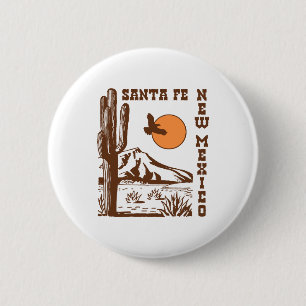 Santa Fe 6 Cm Round Badge