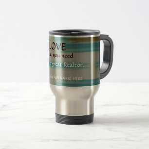 Santa Fe Abstract Art Real Estate Travel Mug