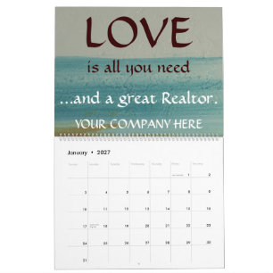 Santa Fe Abstract Art Real Estate Wall Calendar
