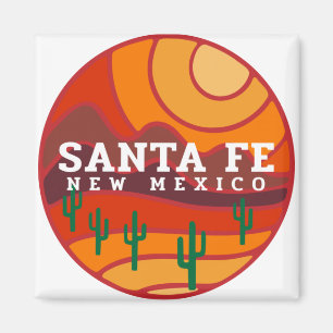 Santa Fe Desert To Mountains Magnet
