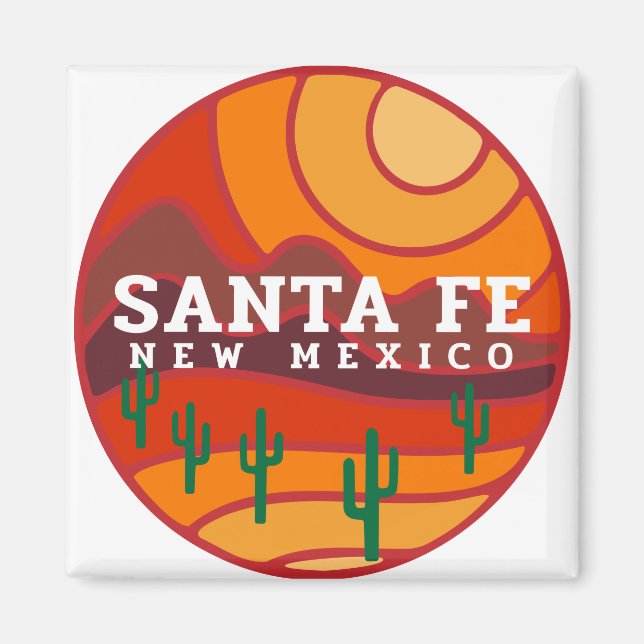 Santa Fe Desert To Mountains Magnet (Front)