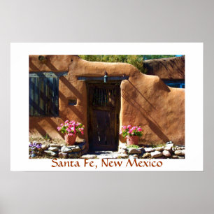 Santa Fe doorway poster