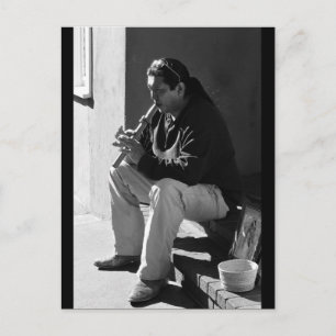 Santa Fe Flautist Postcard